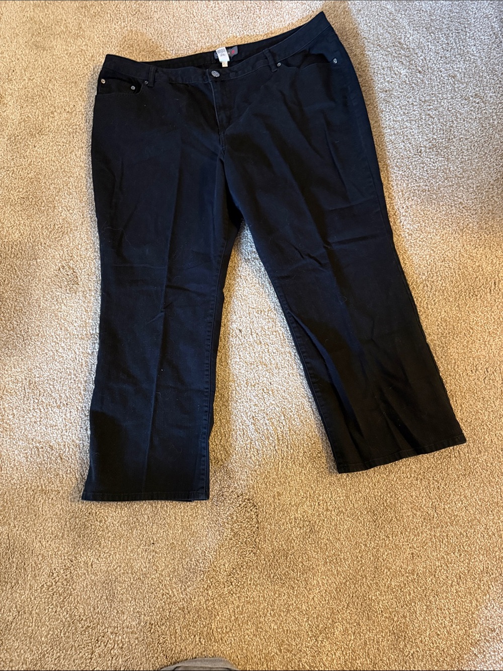 Venezia Black Relaxed Jeans